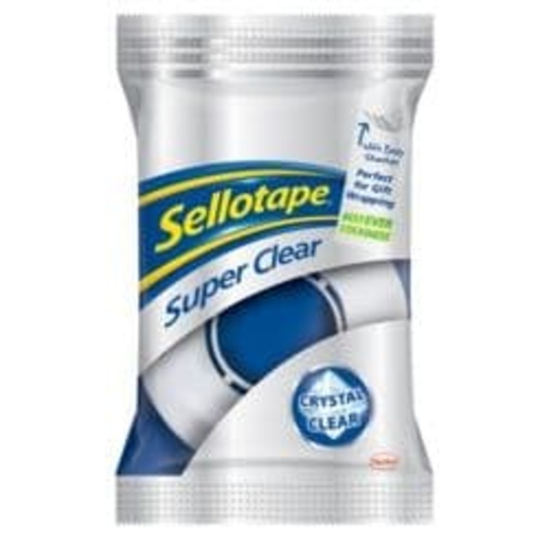 Sellotape Super Clear Roll – 18mm x 25m