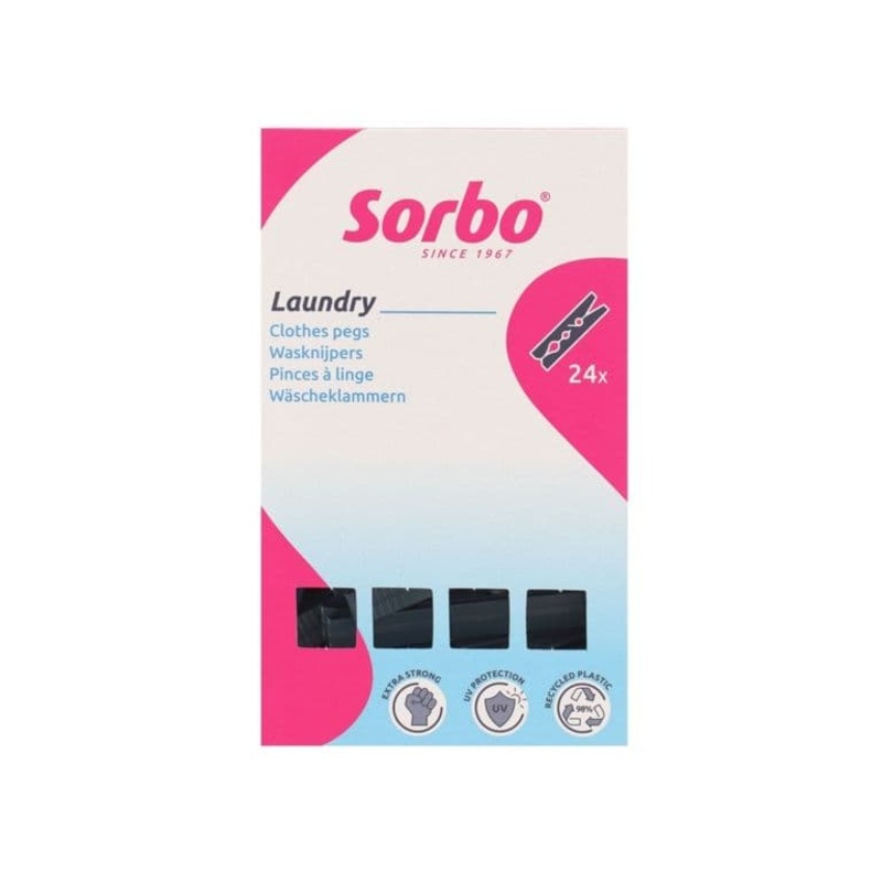Sorbo Recycled Clothes Pegs – Pack 24