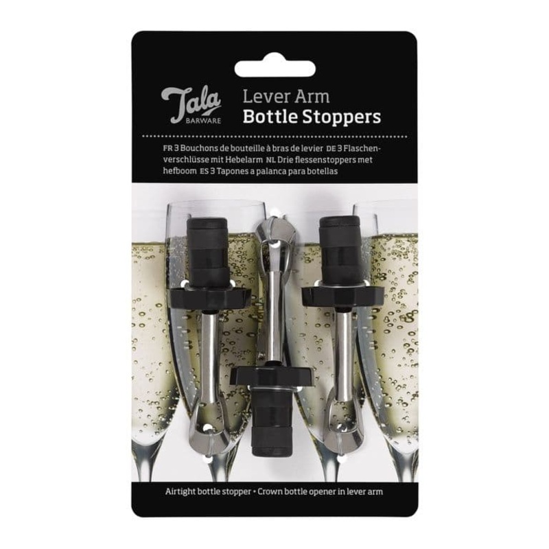 Tala Lever Arm Bottle Stoppers – Pack 3