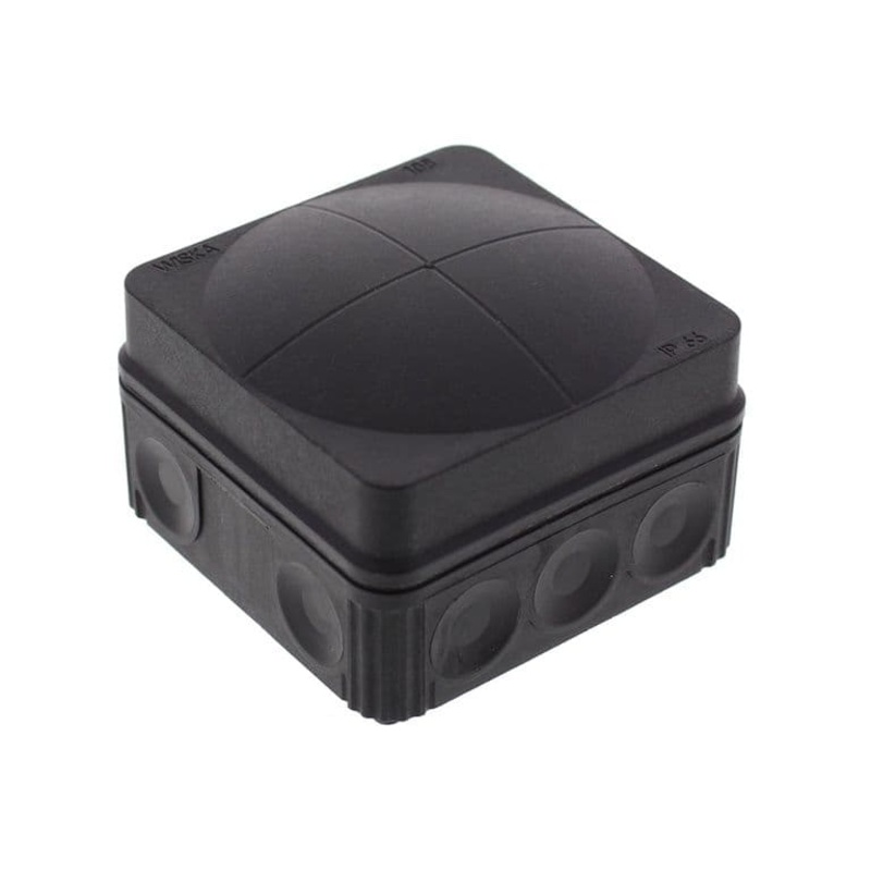 Wiska Combi 108/5 Black Junction Box – IP66