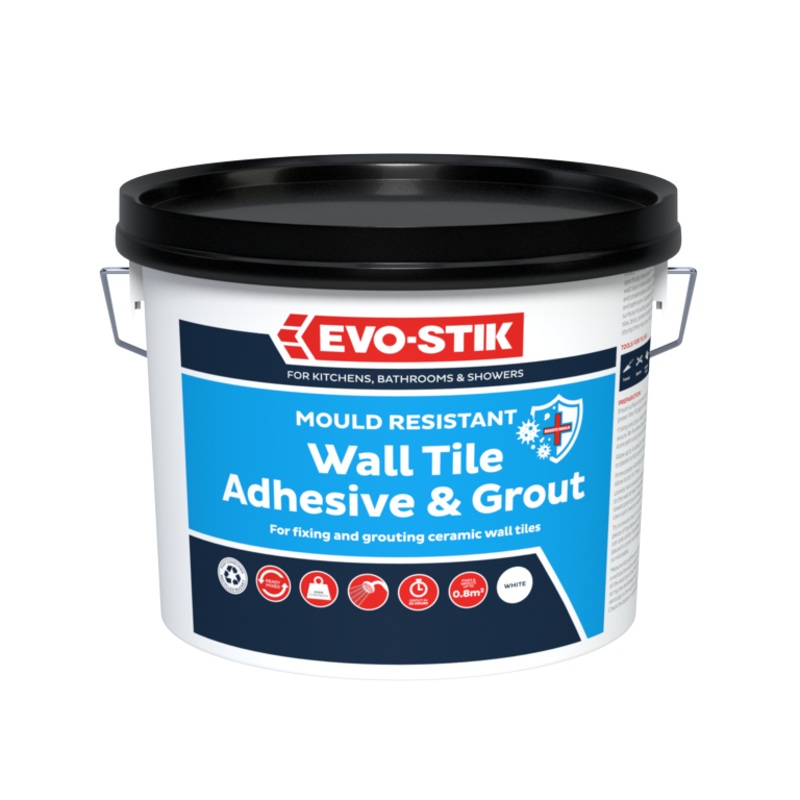 Evo-Stik Wall Tile Adhesive + Grout – Economy 1L
