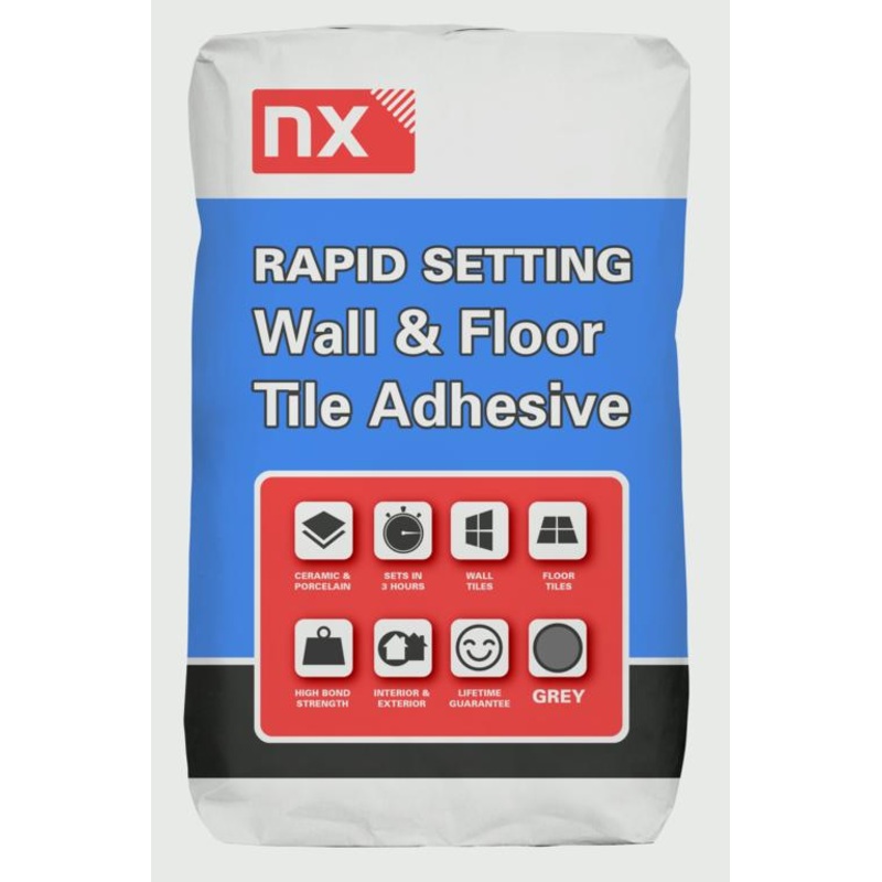 Norcros NX Rapid Set Adhesive For Tiles – 20kg