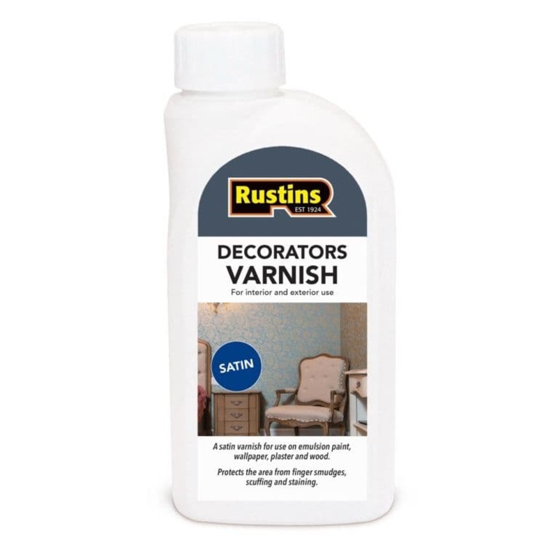 Rustins Decorators Varnish – 500ml Satin