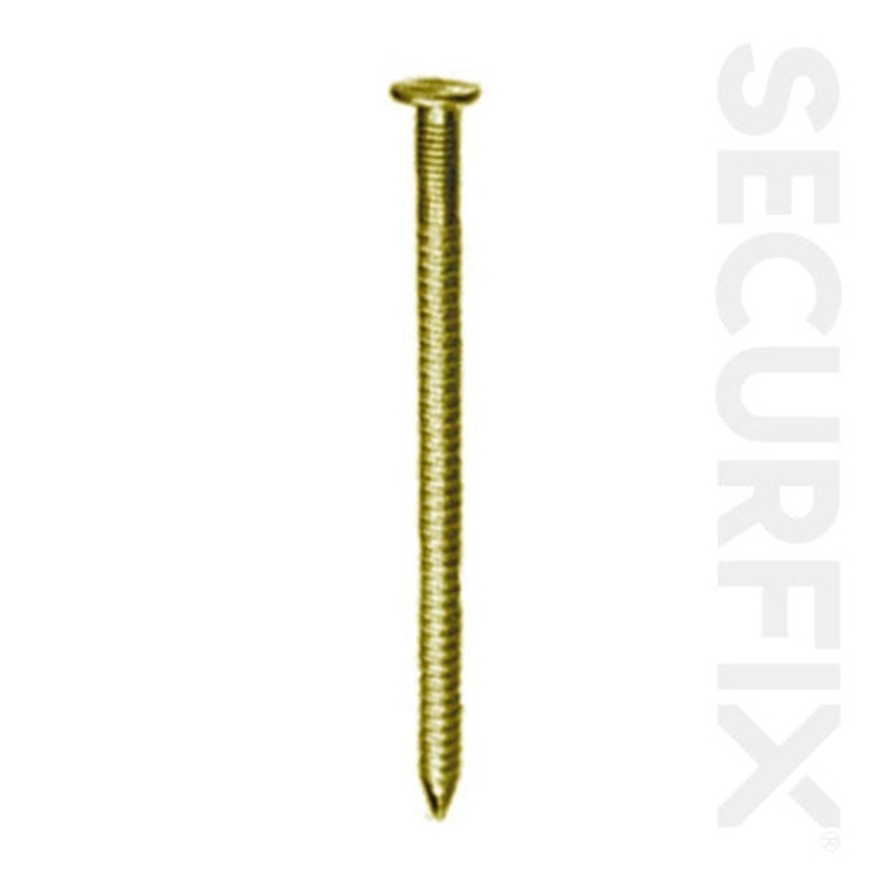 Securfix Annular Ring Nails Gold 30mm – 2.5kg
