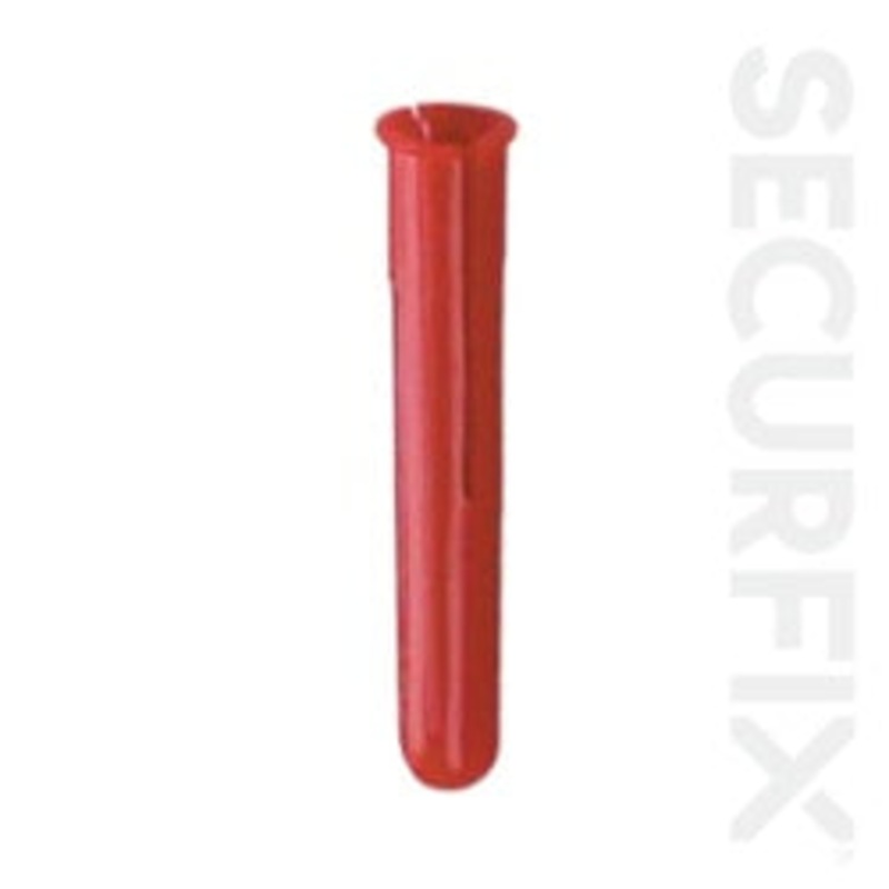 Securfix Standard Wall Plugs Red – 300 Pack