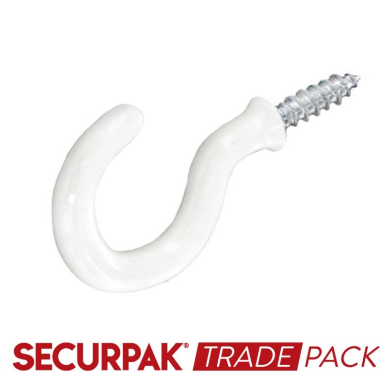 Securpak Cup Hook White 32mm – 100 Pack