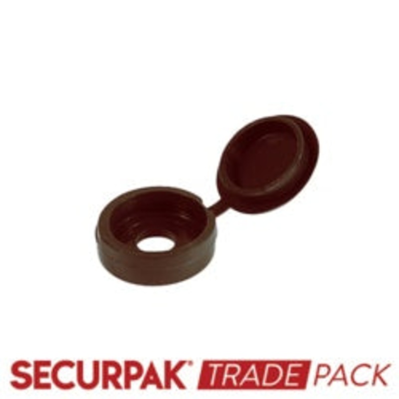 Securpak Fold Over Screw Caps Brown – 100 Pack