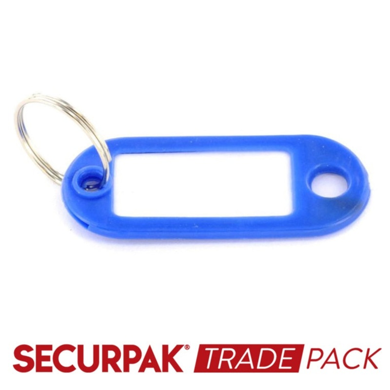 Securpak Key Ring With Tab Assorted – 40 Pack