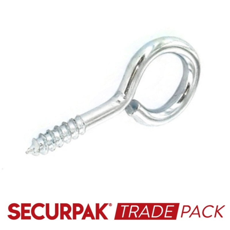 Securpak Screw Eye Zinc Plated 65mmx14 – 20 Pack
