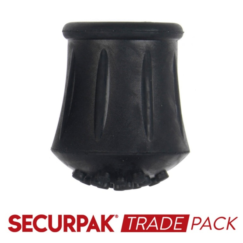 Securpak Walking Stick Ferrule Black 19mm – 8 Pack