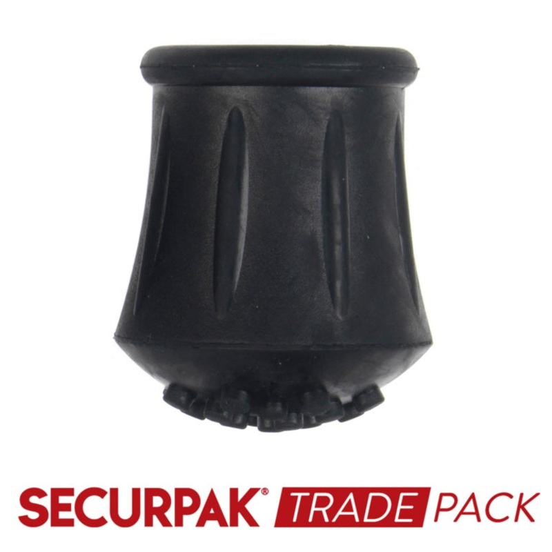 Securpak Walking Stick Ferrule Black 22mm – 8 Pack