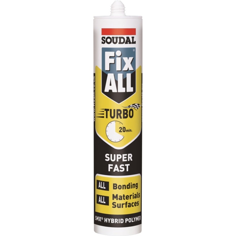 Soudal Fix All Turbo Adhesive White – 290ml