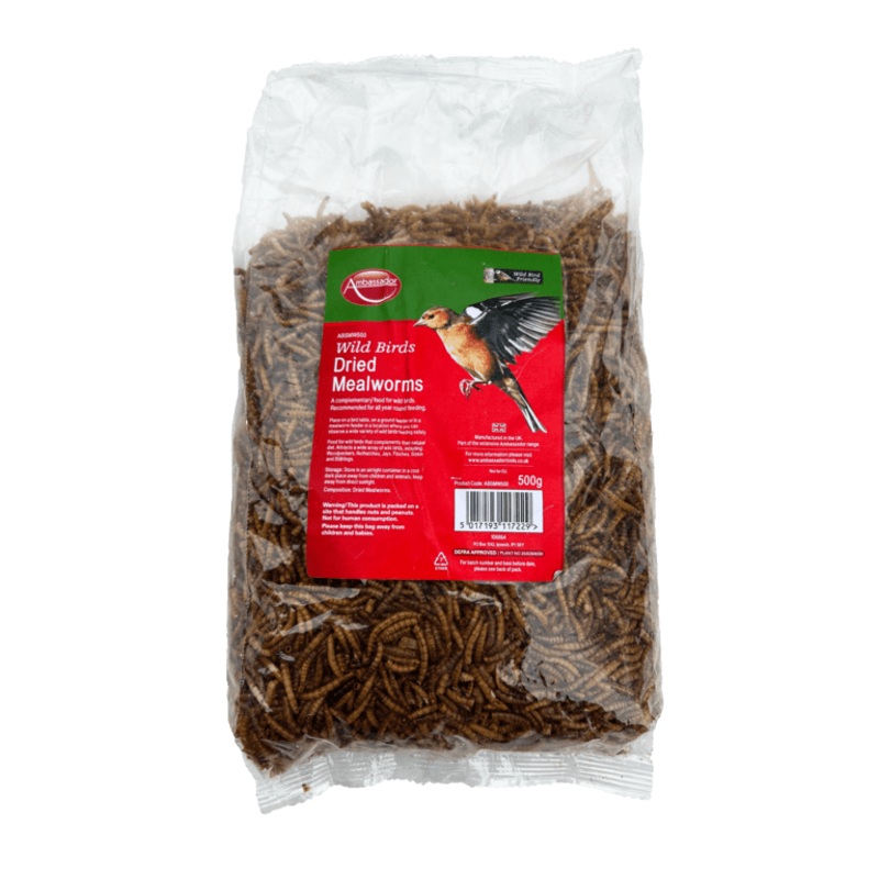 Ambassador Dried Mealworms – 500g