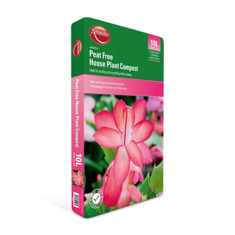 Ambassador Peat Free House Plant Compost – 10L