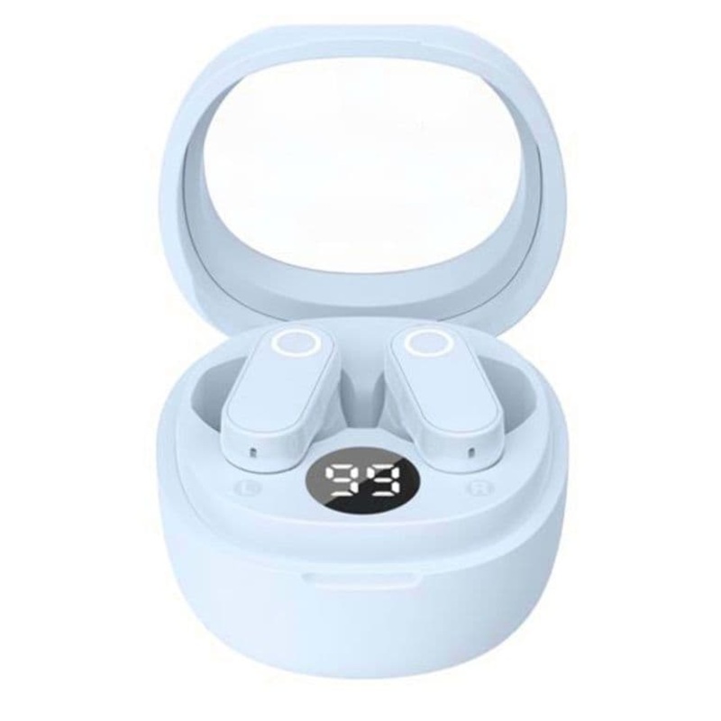 Itek TWS Earbuds With LED Display & Case – Blue