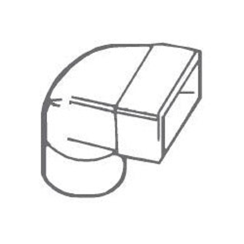 Manrose Elbow Male Connector – 100mm