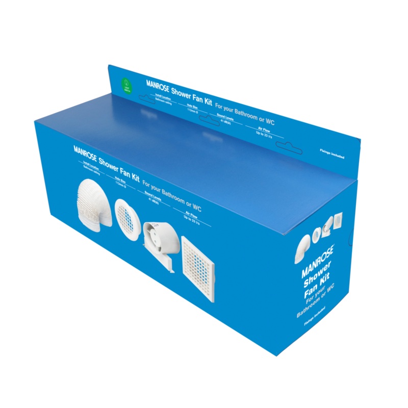 Manrose Showerfan Kit – 4/100mm