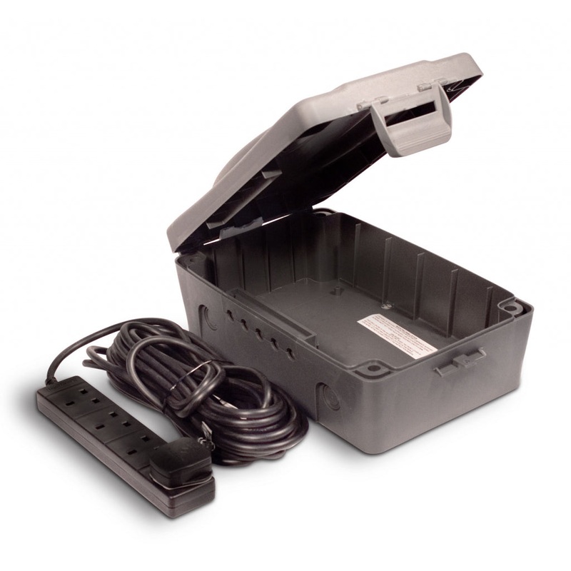Masterplug 4 Gang, Extension Lead with Weatherproof Box – 10m