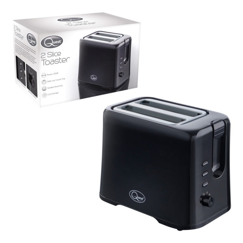 Quest 2 Slice Toaster – Black