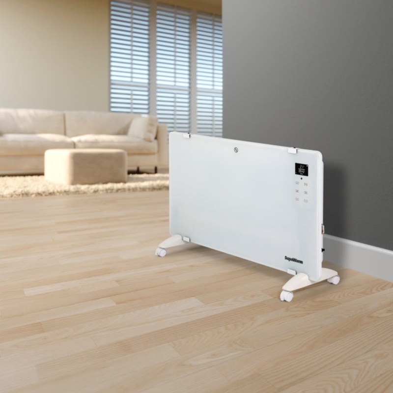 SupaWarm Glass Panel Heater With WiFi Control – 2000w IP24