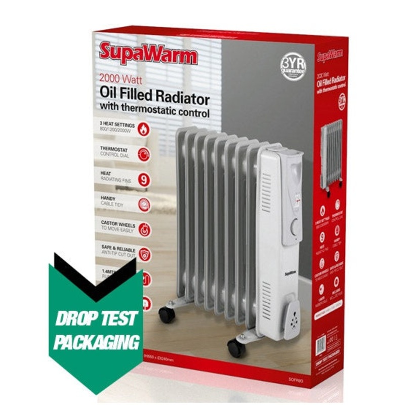SupaWarm Oil Filled Radiator – 2000w
