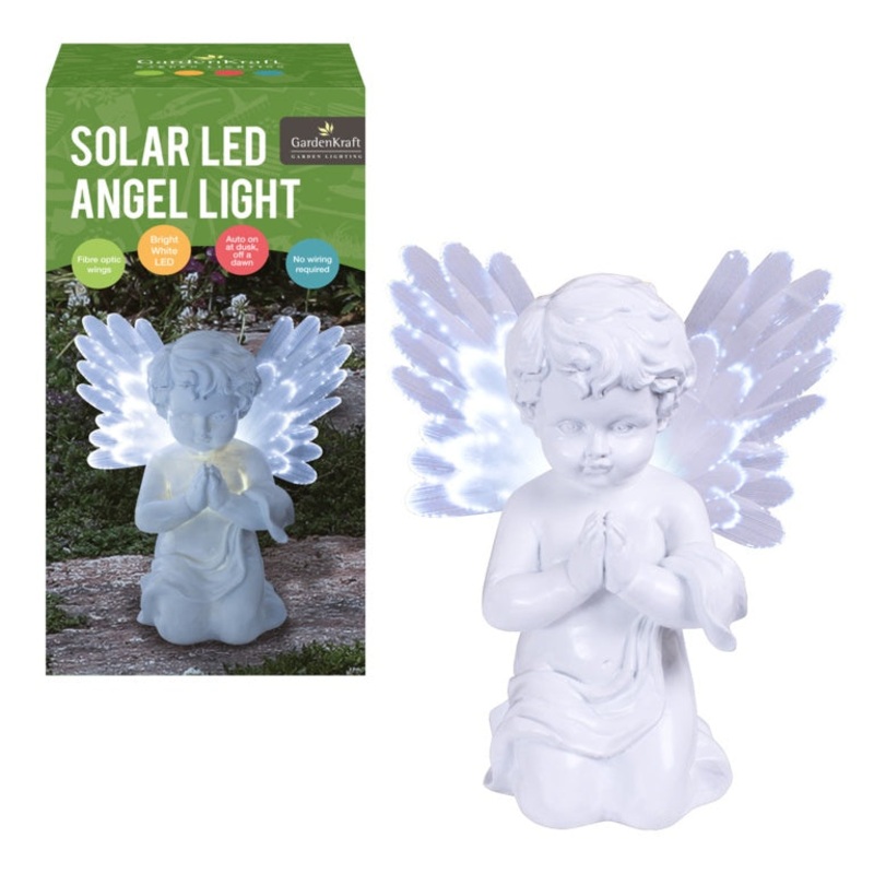 GardenKraft Solar Led Angel – Light