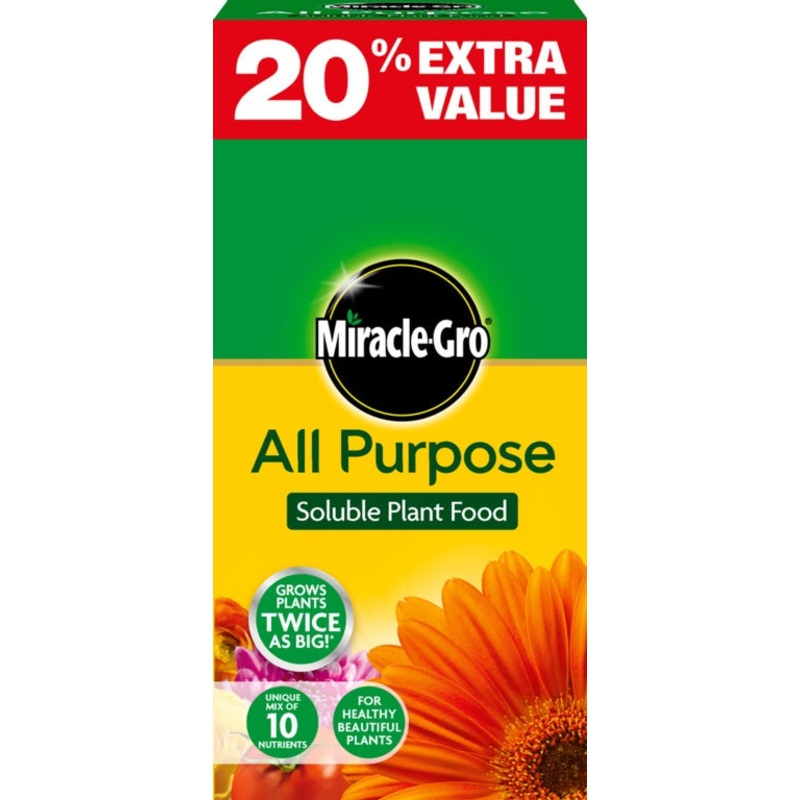 Miracle-Gro All Purpose Plant Food – 1kg + 20% Free