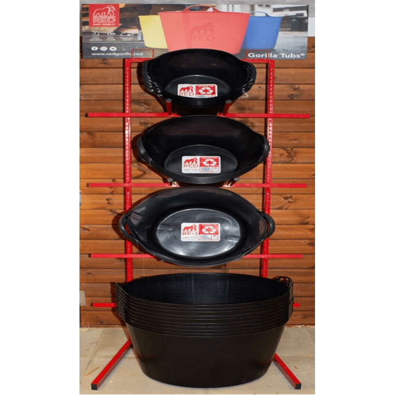 Red Gorilla Black Flexi Tubs – Display Unit of 100