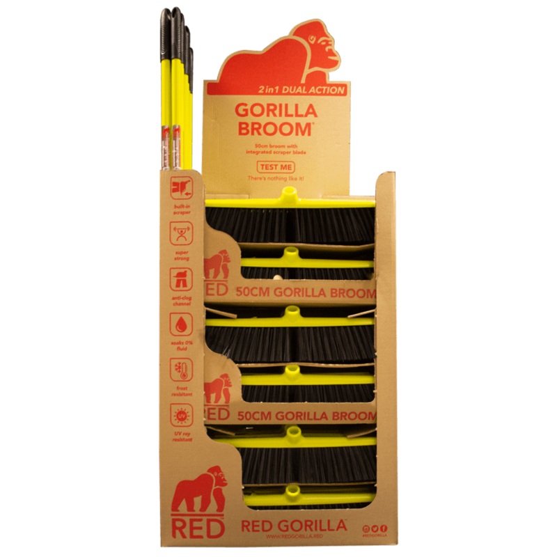 Red Gorilla Broom Box Deal 50cm – Stand of 18