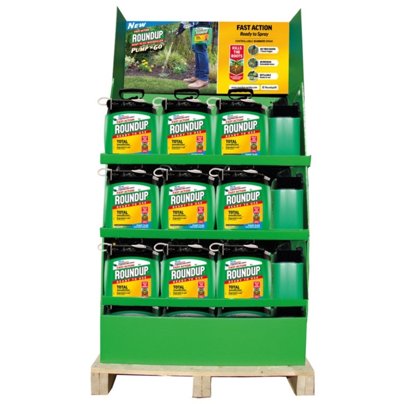 Roundup Fast Action Pump N Go – Display Unit 36 x 5L RTU