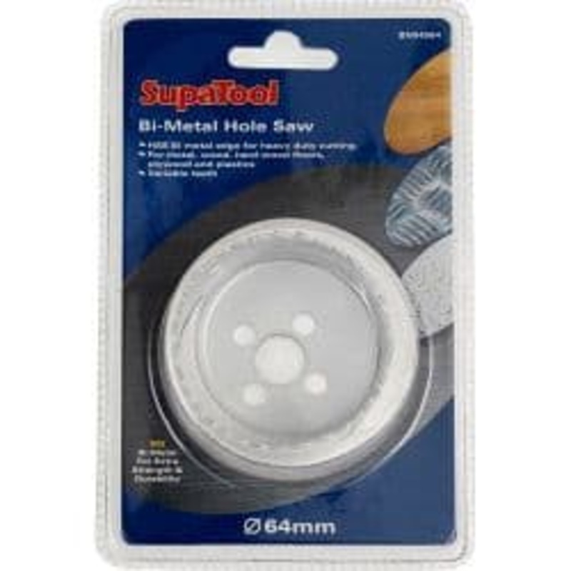 SupaTool Bi-Metal Hole Saw – 64mm
