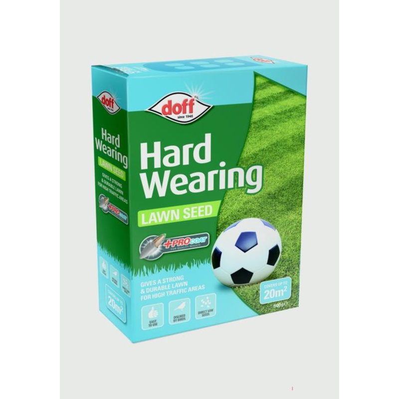 Doff Hardwearing Lawn Seed With Procoat – 500g