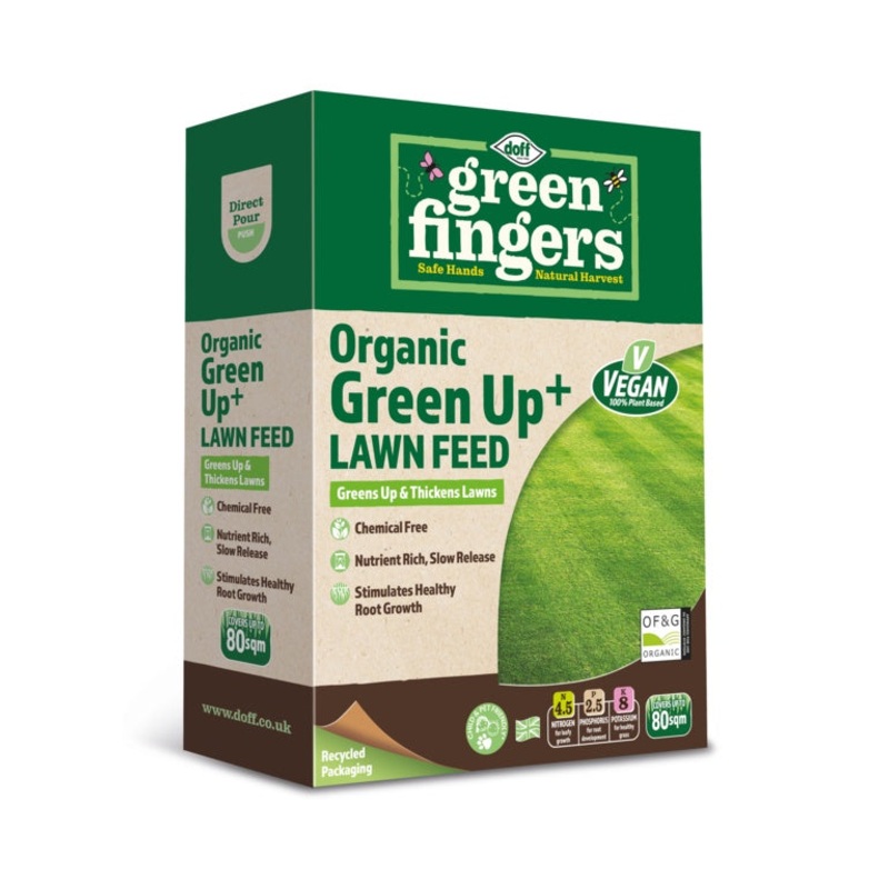 GREEN FINGERS Organic Green Up Lawn Feed – 2kg