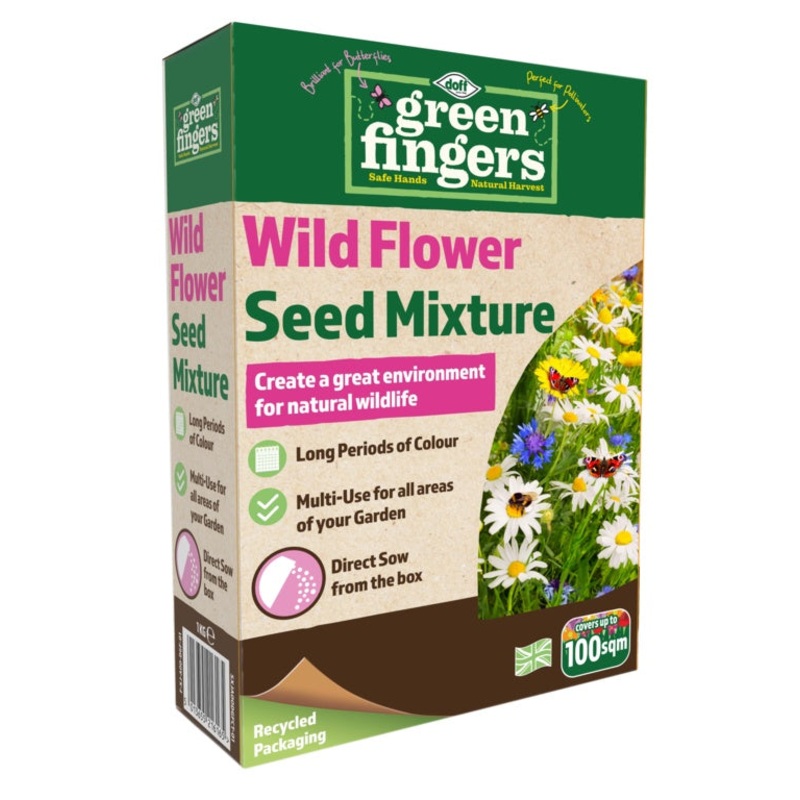GREEN FINGERS Wildflower Seed Mix – 1kg
