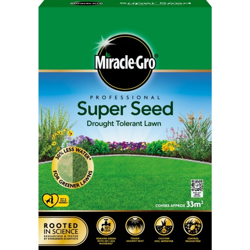 Miracle-Gro Professional Super Seed Drought Tolerant Lawn – 1kg