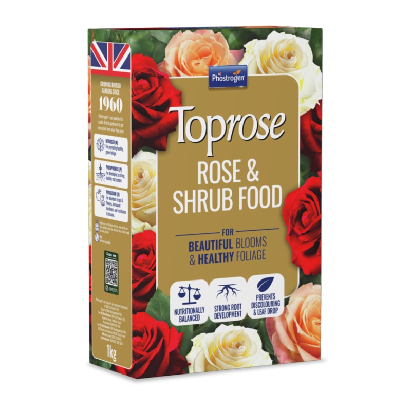 Toprose Rose & Shrub Feed – 1kg Carton