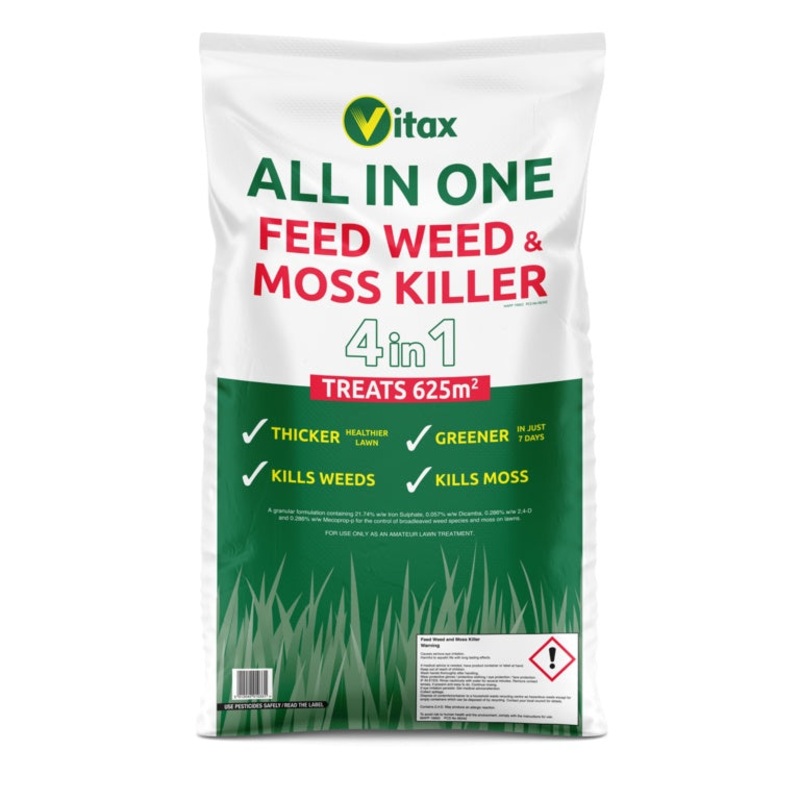 Vitax All In One Feed Weed & Moss Killer – 625sqm Bag