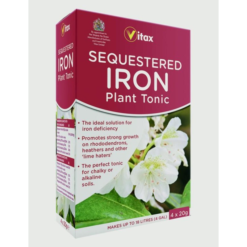 Vitax Sequestered Iron Plant Tonic – 4 x 20g