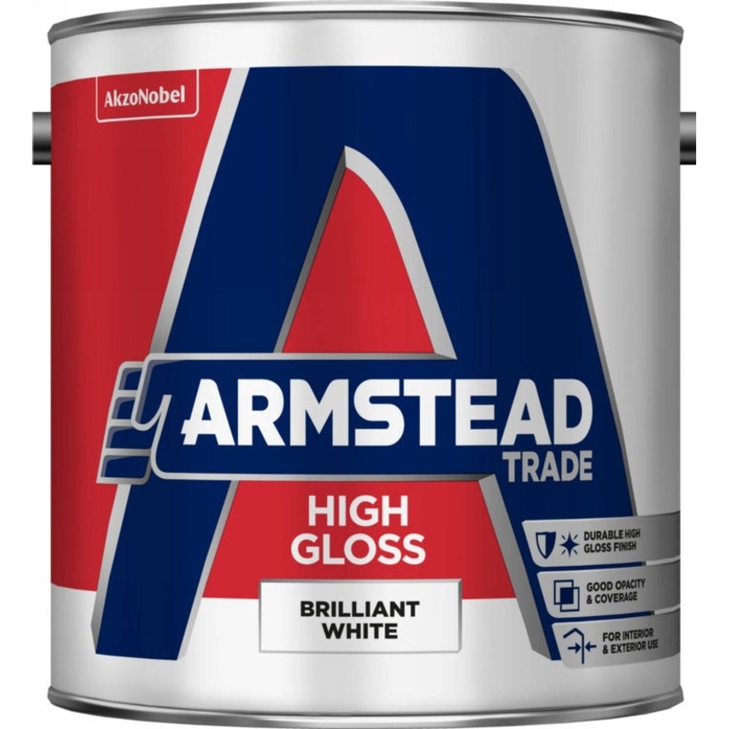 Armstead Trade High Gloss 2.5L – Brilliant White
