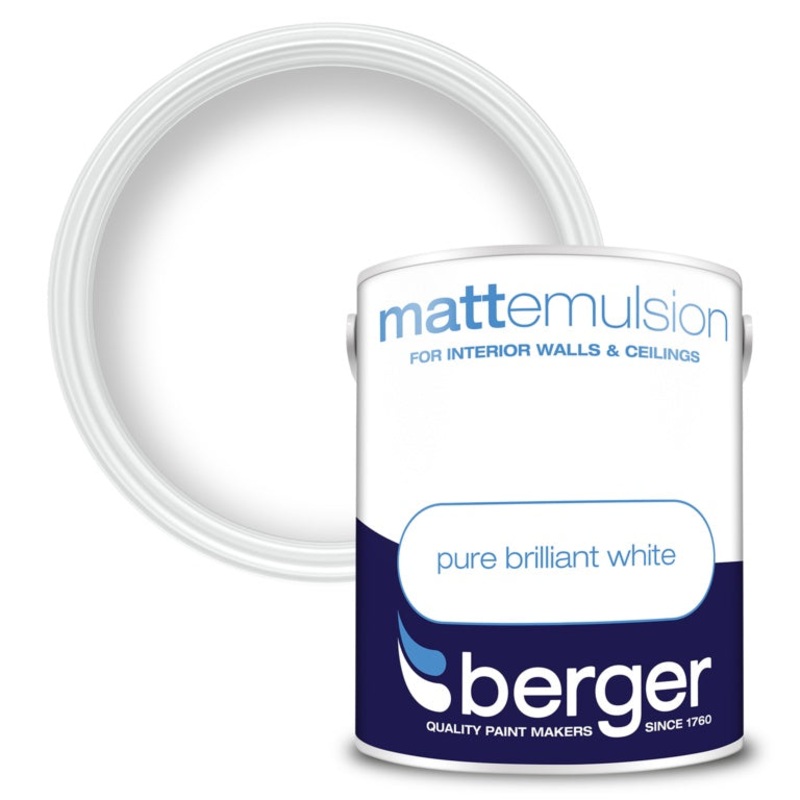 Berger Vinyl Matt 5L – Pure Brilliant White