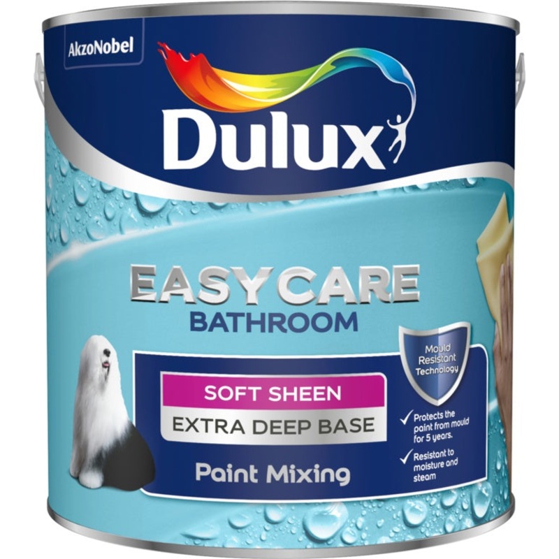 Dulux Colour Mixing Bathroom+ Soft Sheen Base 2.5L – Extra Deep