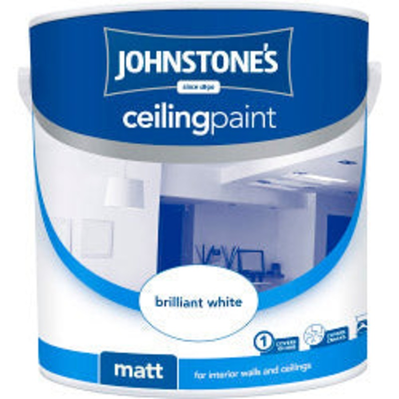 Johnstone’s Ceiling Paint 2.5L – Brilliant White