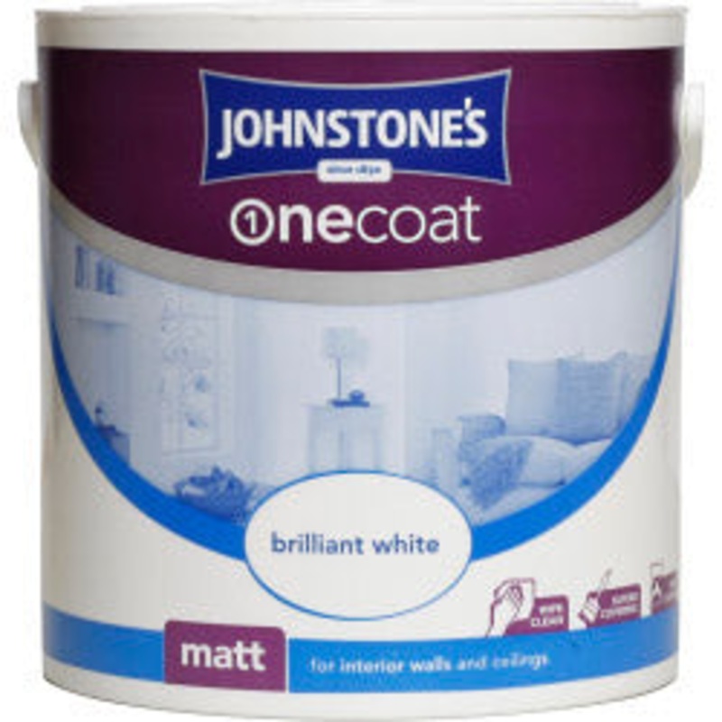 Johnstone’s One Coat Matt 2.5L – Brilliant White