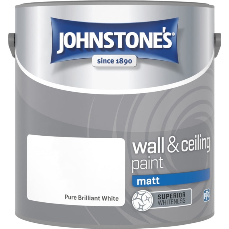 Johnstone’s Wall & Ceiling Matt 2.5L – Brilliant White