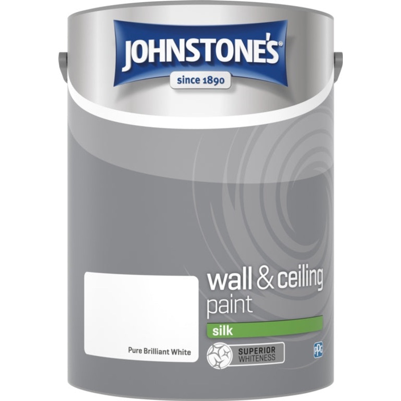 Johnstone’s Wall & Ceiling Silk 5L – Brilliant White