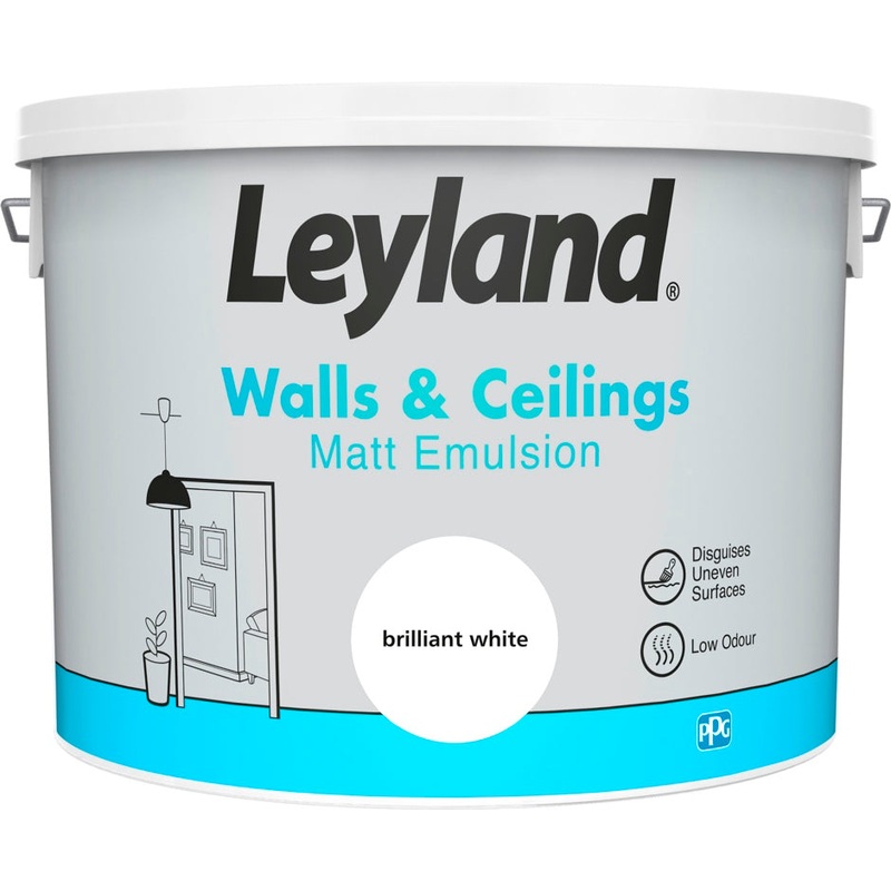 Leyland Matt Emulsion 10L – Brilliant White
