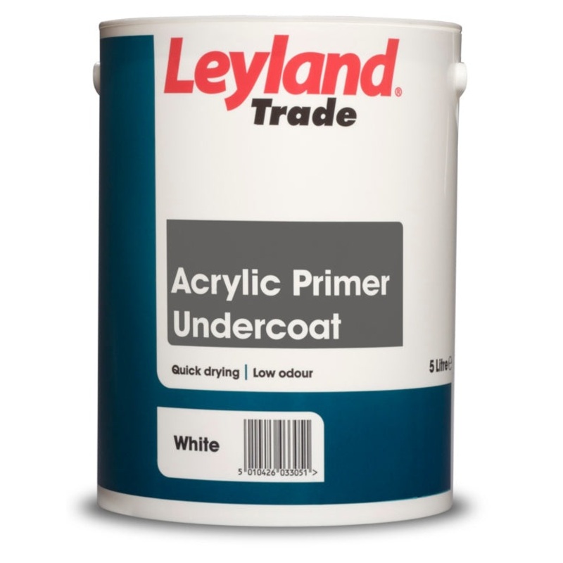 Leyland Trade Acrylic Primer Undercoat – 5L White