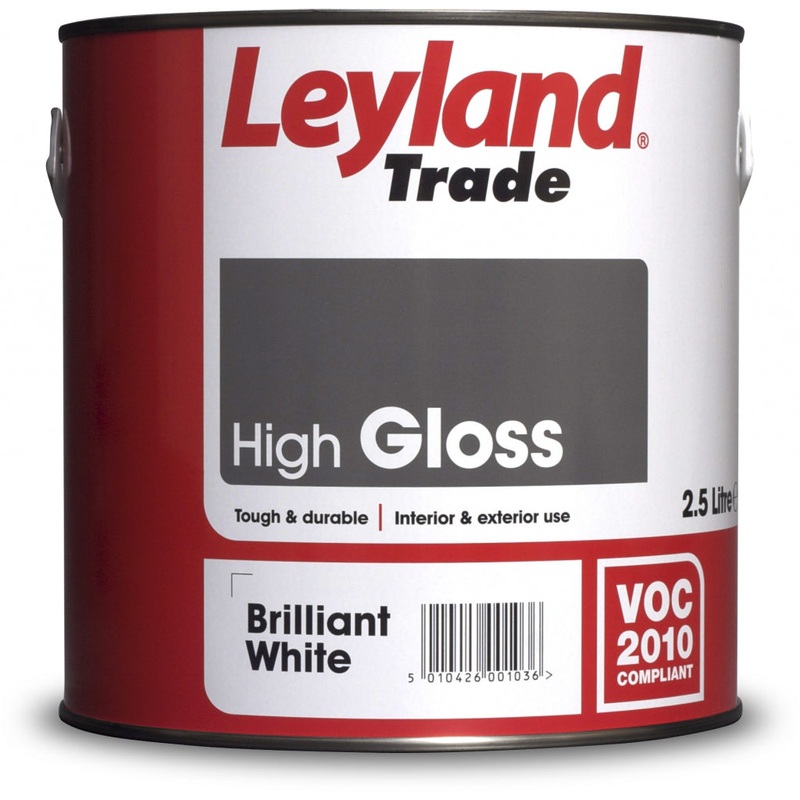 Leyland Trade Gloss – 2.5L Brilliant White