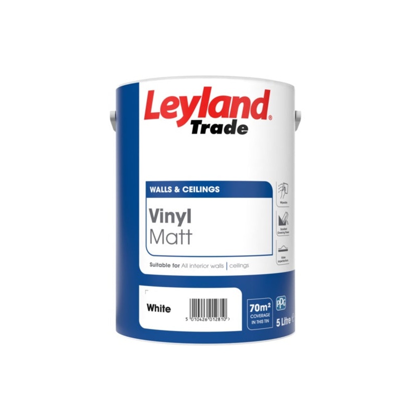 Leyland Trade Vinyl Matt – 5L White