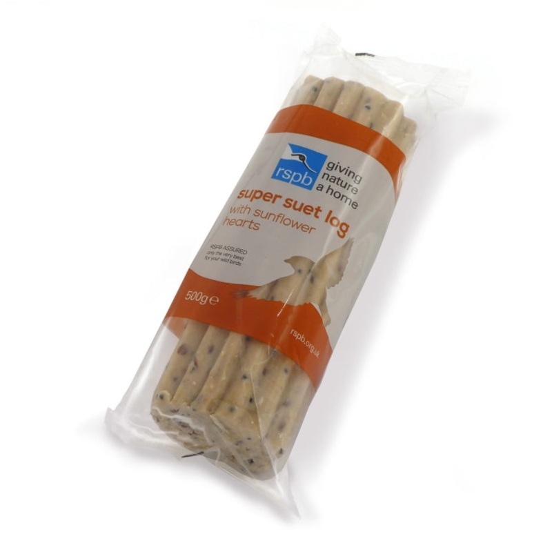 Rspb Super Suet Sunflower Hearts Log – 500g